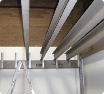 Mezzanine floor steel foundation